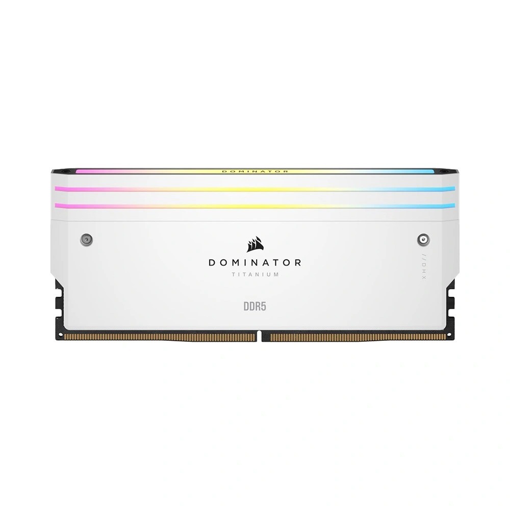 Ram Corsair DOMINATOR TITANIUM White 96GB 2x48GB 6600MT/s DDR5 CL32 new chính hãng 36T