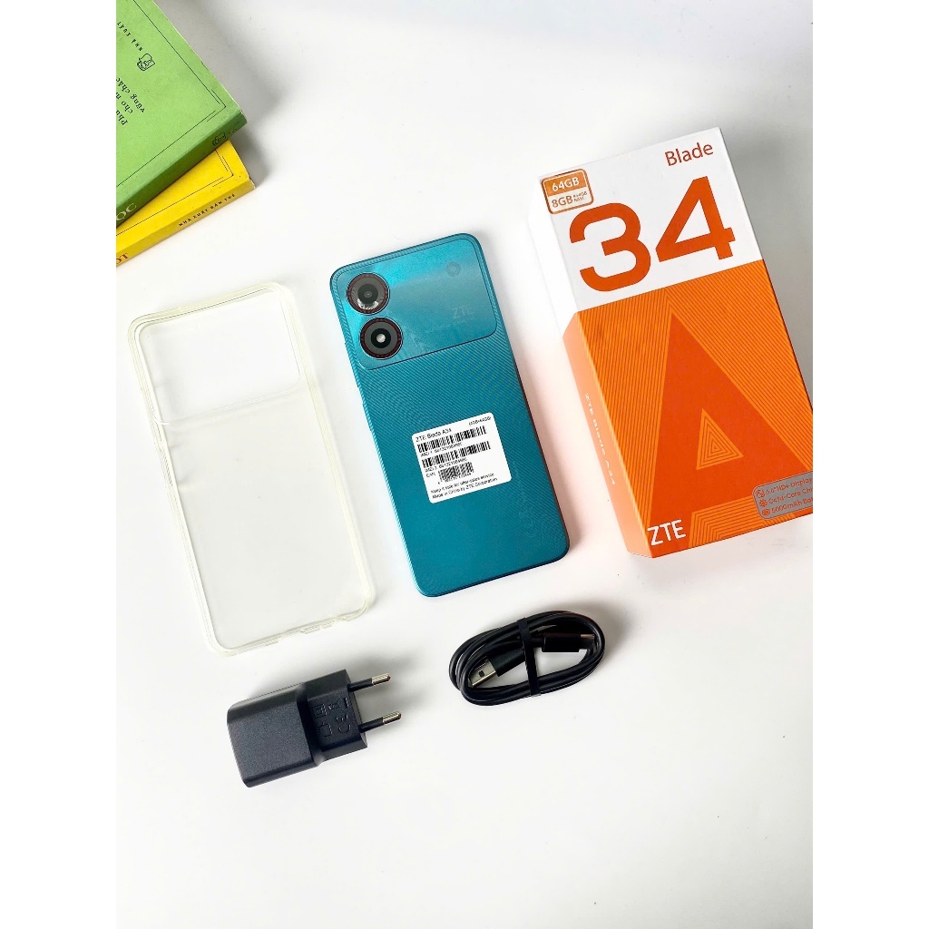 [ Đà Nẵng- Chính Hãng] Điện Thoại ZTE Blade A34 4GB/64GB Mới 100% Fullbox - Hàng Công Ty Bảo Hành 12