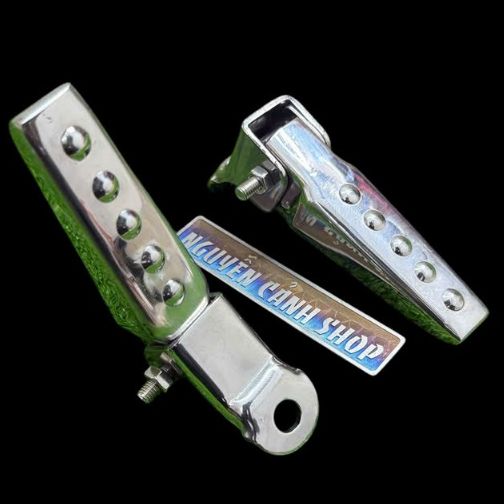 Cặp Gác Chân Phụ Inox Bậc Bi Siu Cứng chế gắn các dòng xe máy