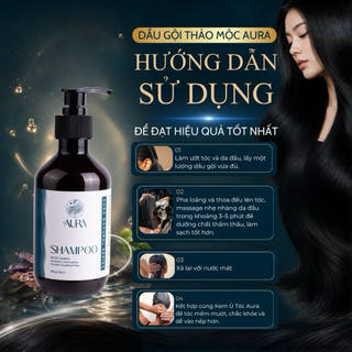 Dầu Gội Bồ Kết Aura Non Silicone