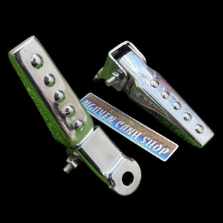 Cặp Gác Chân Phụ Inox Bậc Bi Siu Cứng chế gắn các dòng xe máy xe điện
