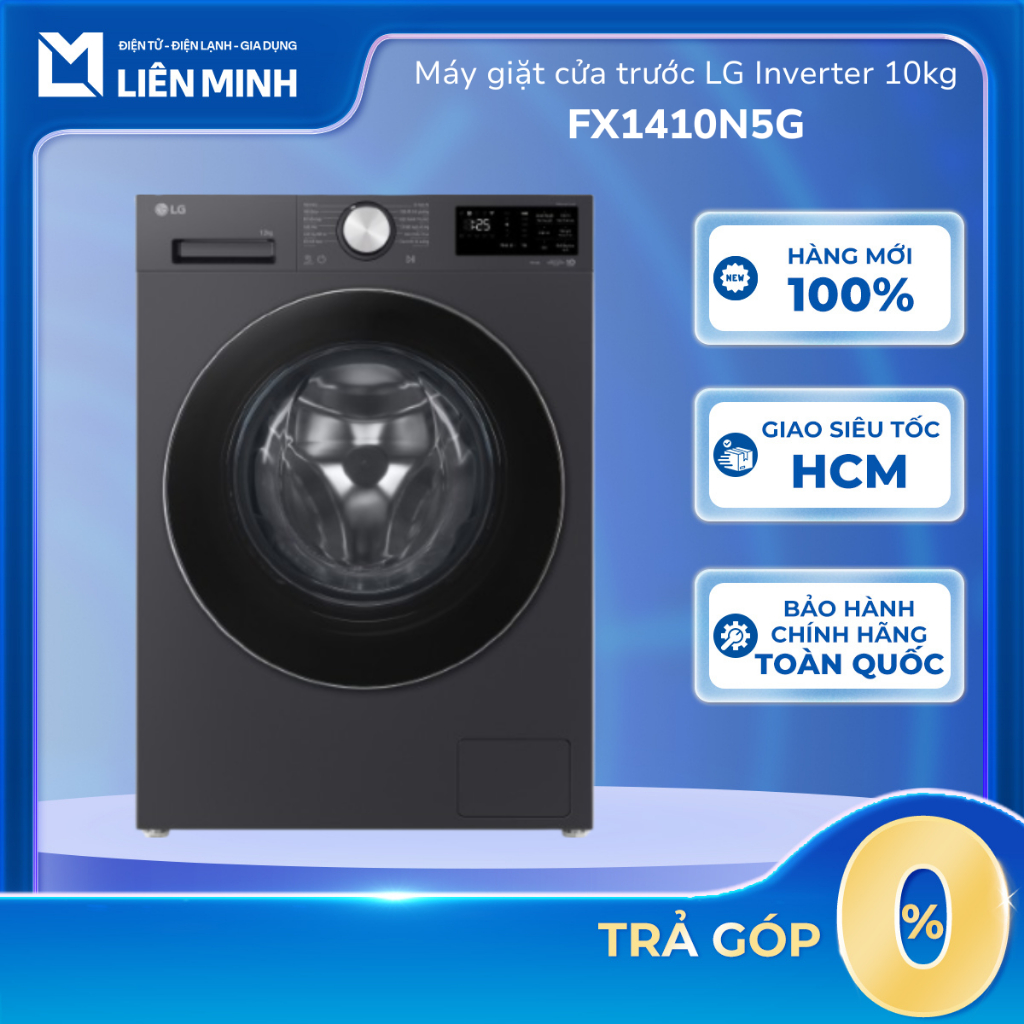 Máy Giặt LG AI Inverter 10 Kg FX1410N5G [SHIP 0Đ HCM]