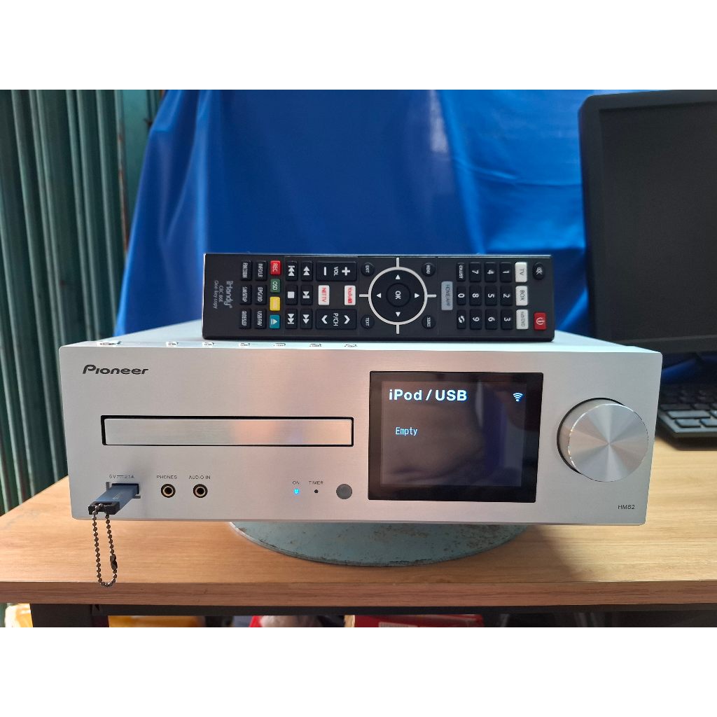 Amply Pioneer HM82, đầu amply nhạc số, DAC giải mã, chơi tốt CD, Bluetooth, Wifi, line in và giải mã