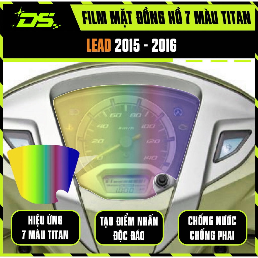 [Mua 1 Tặng 1] Miếng Dán Đồng Hồ Titan 7 Màu Xe LEAD 2015 - 2016 | LEAD 2017 - 2026 | Film Titan 7 M