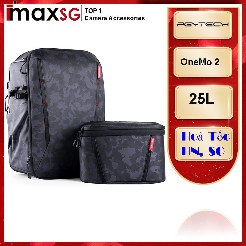 BALO MÁY ẢNH PGYTECH ONEMO 2 25L + TÚI ĐEO CHÉO,MÀU OLIVINE CAMO