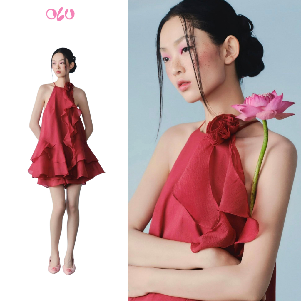 Set OLV áo yếm suông phối dây hoa tách rời kèm quần Sylvie nhiều màu thoáng mát nữ tính