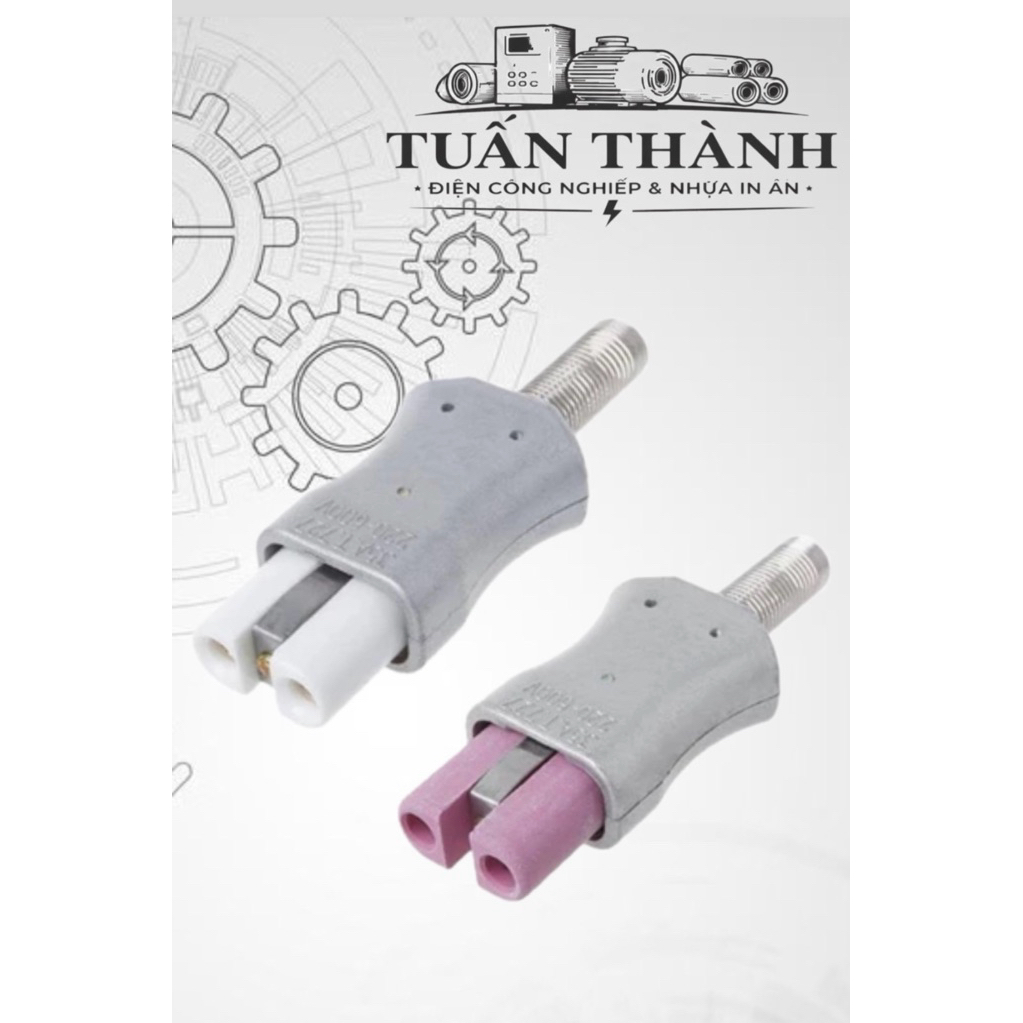 Phích Cắm Sứ Chịu Nhiệt Chịu Tải 600V Chui Cắm Bằng Sứ