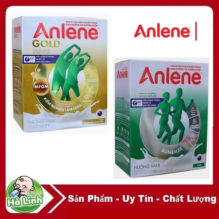Sữa Bột Anlene/Anlene Gold Hộp 800g, 1.2kg