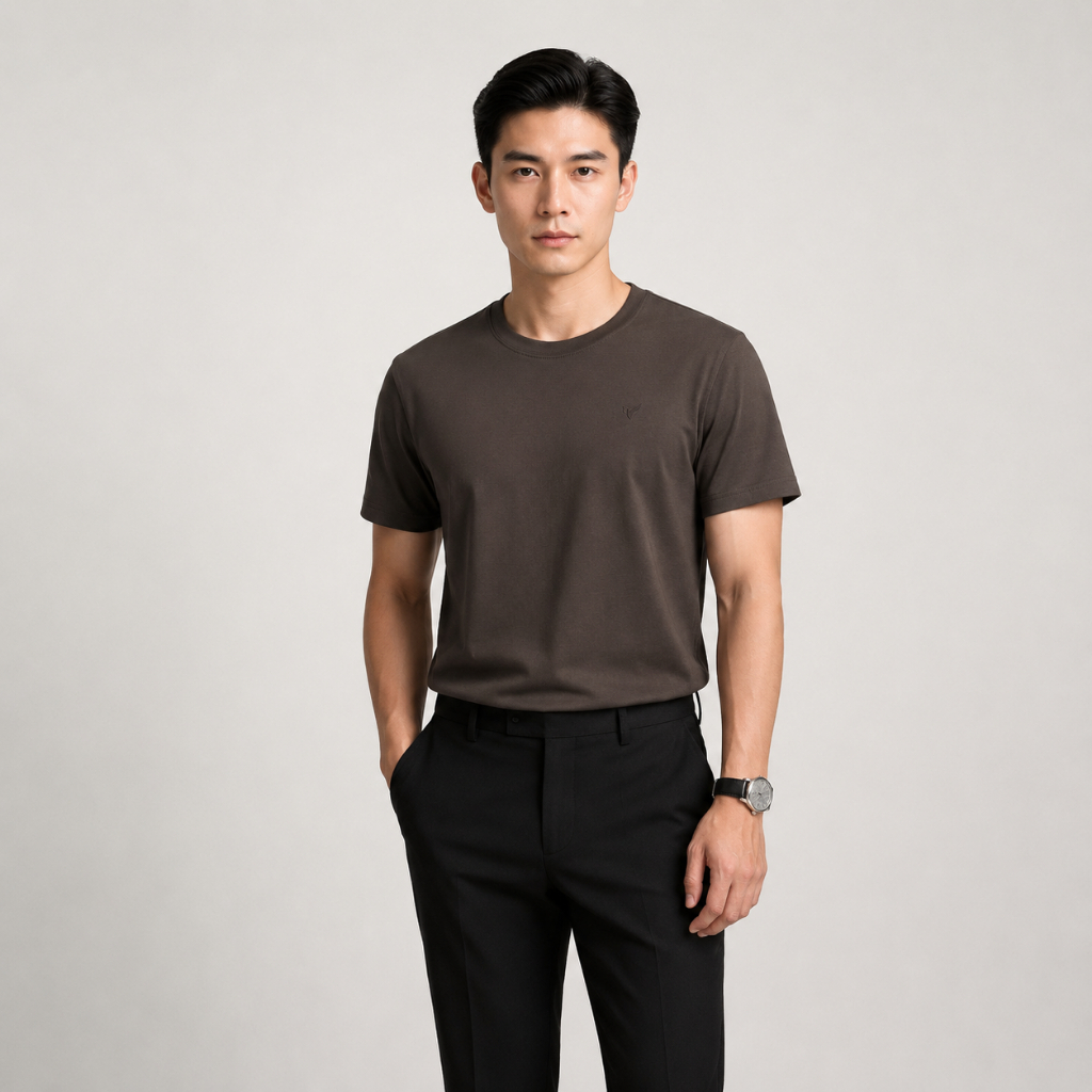 Áo thun nam trơn SMART CORE TEE TORANO chất cotton mát lạnh thoáng khí, thấm hút mồ hôi và co giãn thoải mái FSTS001
