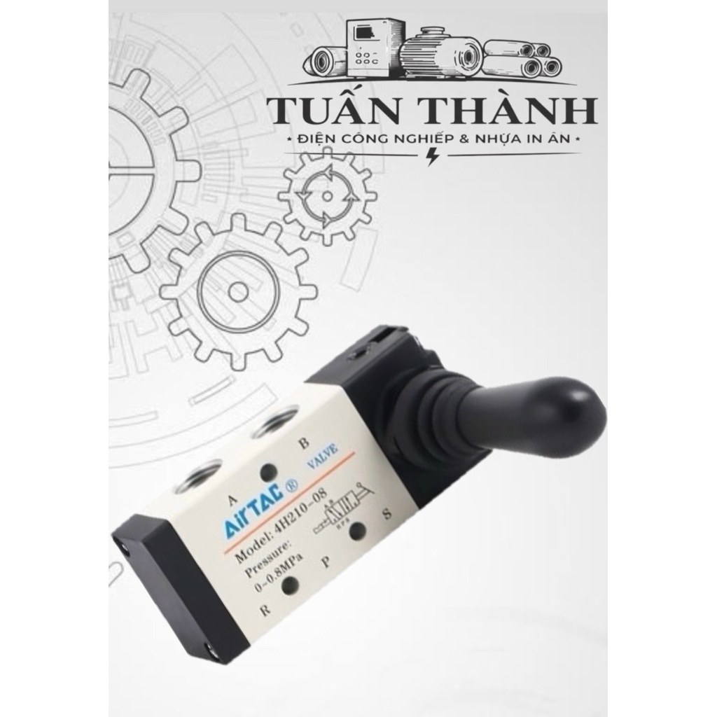 [LOẠI TỐT] Van Gạt Tay Khí Nén 5/2 4H210-08 AIRTAC 4H210 08