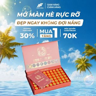 [QUÀ TẶNG KHÔNG BÁN] Nước An cung ngưu hoàng hoàn 60V - A3 Hân Korea