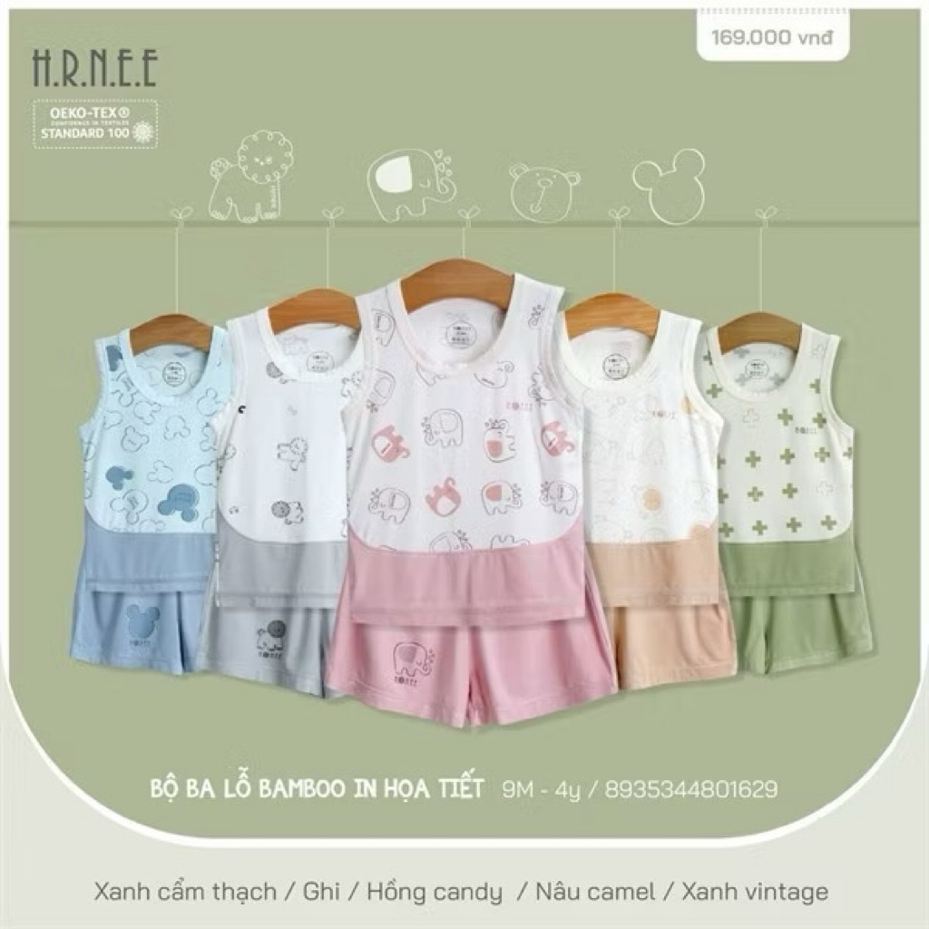 Bộ ba lỗ hrnee sale lẻ sz