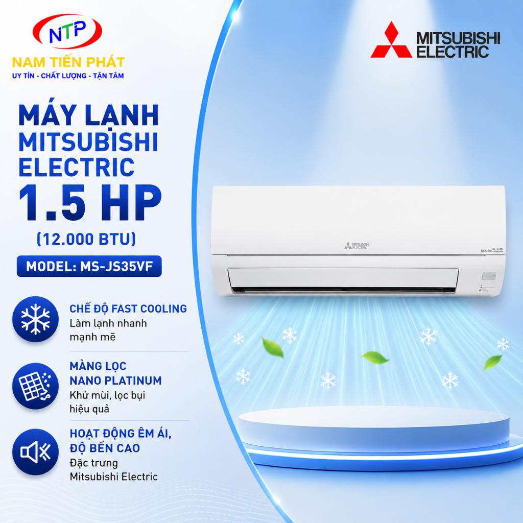 Máy lạnh Mitsubishi Electric 1.5HP MS-JS35VF (12000BTU)