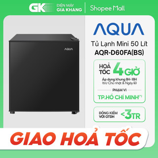 Aqr-d60fa - tủ lạnh 1 cửa mini aqua 50 lít aqr-d60fa-bs