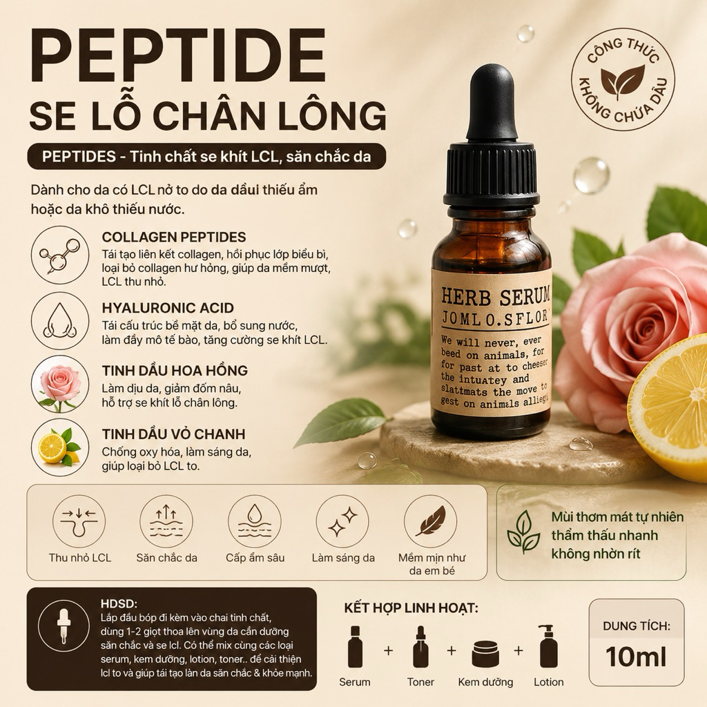 PEPTIDE SE LỖ CHÂN LÔNG