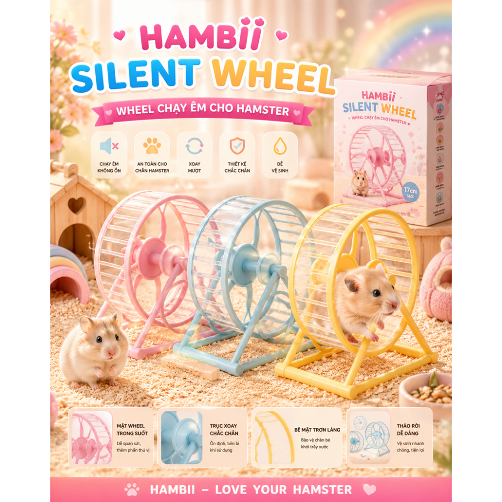 Vòng chạy wheel cho chuột hamster