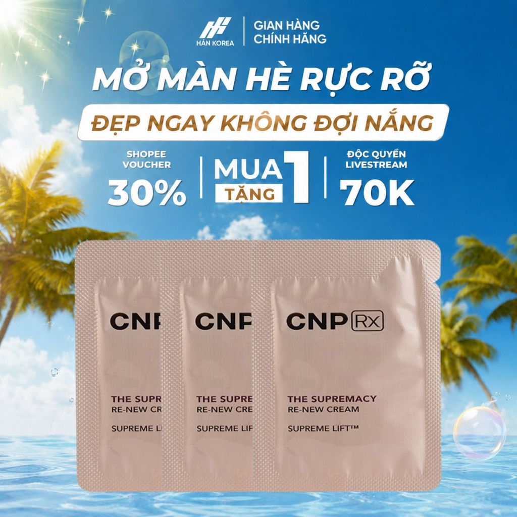 Combo 30 gói Kem dưỡng trẻ hóa da cao cấp CNPRX chống lão hóa, hỗ trợ ngăn ngừa nếp nhăn - C45 HÂN KOREA
