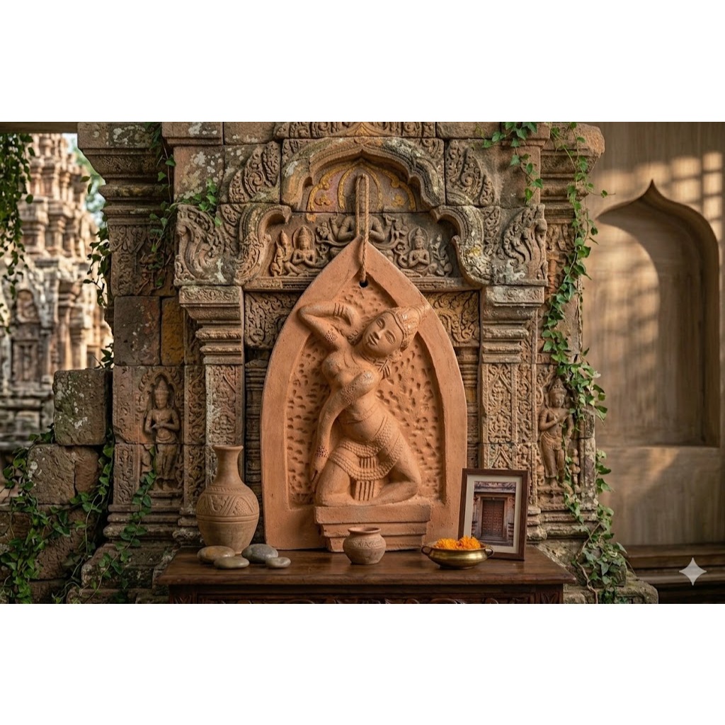 phù điêu nàng vũ nữ apsara