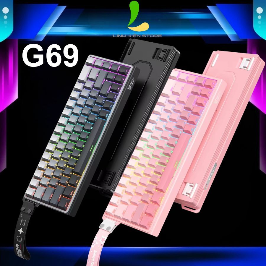 Bàn Phím Cơ ONIKUMA G69 - Bàn Phím Gaming Có Dây 68 Phím, Switch Có Hotswap