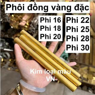 (GẤP NHẮN TRƯỚC MUA- cắt theo yêu cầu) đồng vàng đặc phi 16/18/20/22/25/28/30(cắt theo yêu cầu k đổi trả)