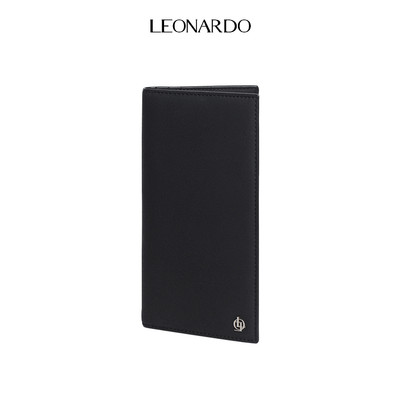 Ví Dài Nam Leonardo Hudson Da Cao Cấp Phối Da Lộn Chống Đánh Cắp Thông Tin Thẻ Ngân Hàng