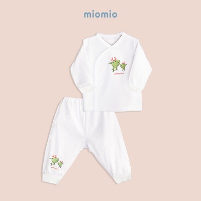 Bộ, Quần, Áo Cài Lệch - Dài Tay - Sơ Sinh MIOMIO - In Hình Gà, Hươu, Nai  - Cho Bé Trai, Bé Gái (Từ 0-3M), Vải Cotton