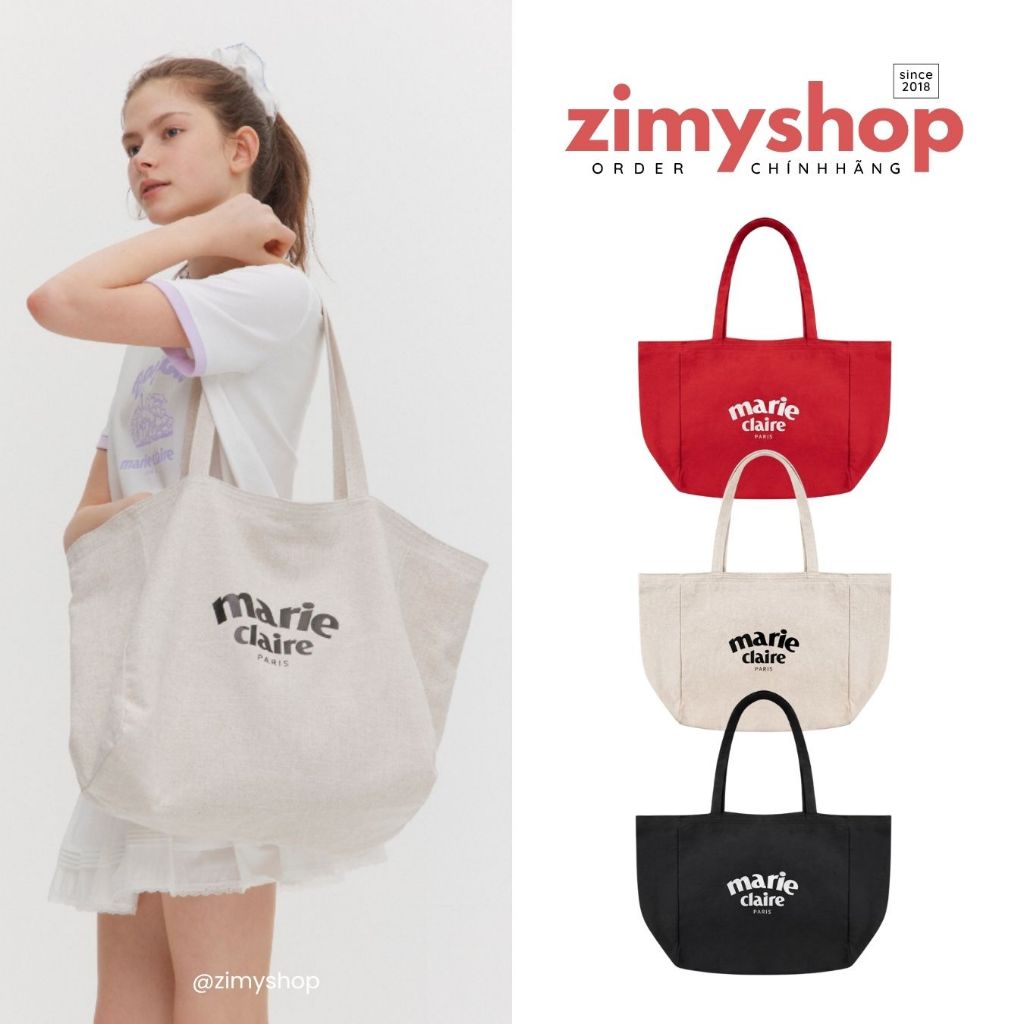 CHÍNH HÃNG TÚI ARCH LOGO SHOPPER BAG MARIE CLAIRE HÀN QUỐC
