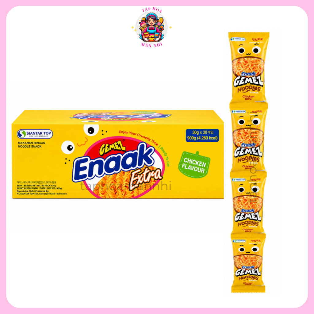 Snack Mì Hương Gà - Enaak Snack Noodle Chicken Flavour Gemez