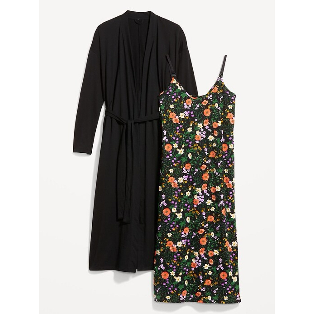 Váy maxi old navy hoa nhí. Váy ngủ old navy xuất dư