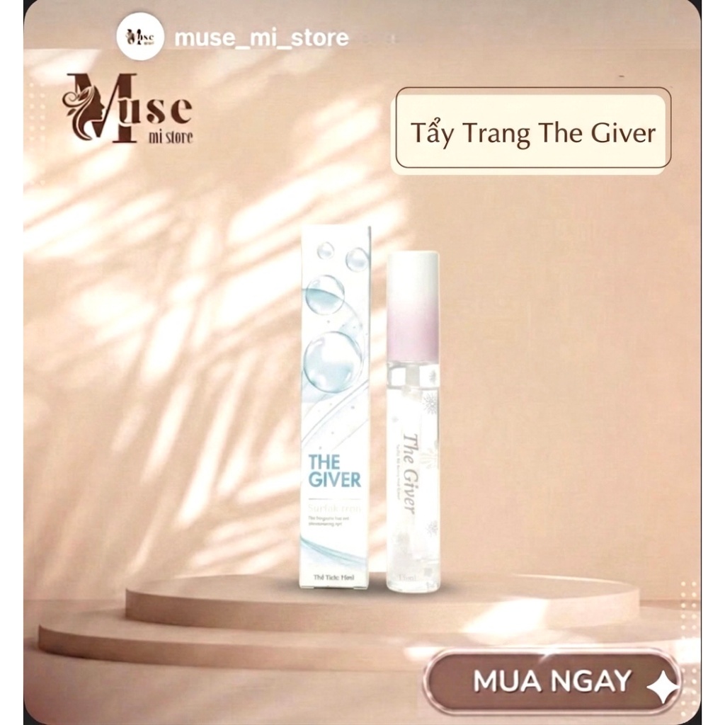 Nước Tẩy Trang Mi THE GIVER15ml , Tẩy Trang Keo Dán Mi Và Mascara - Muse_ Store