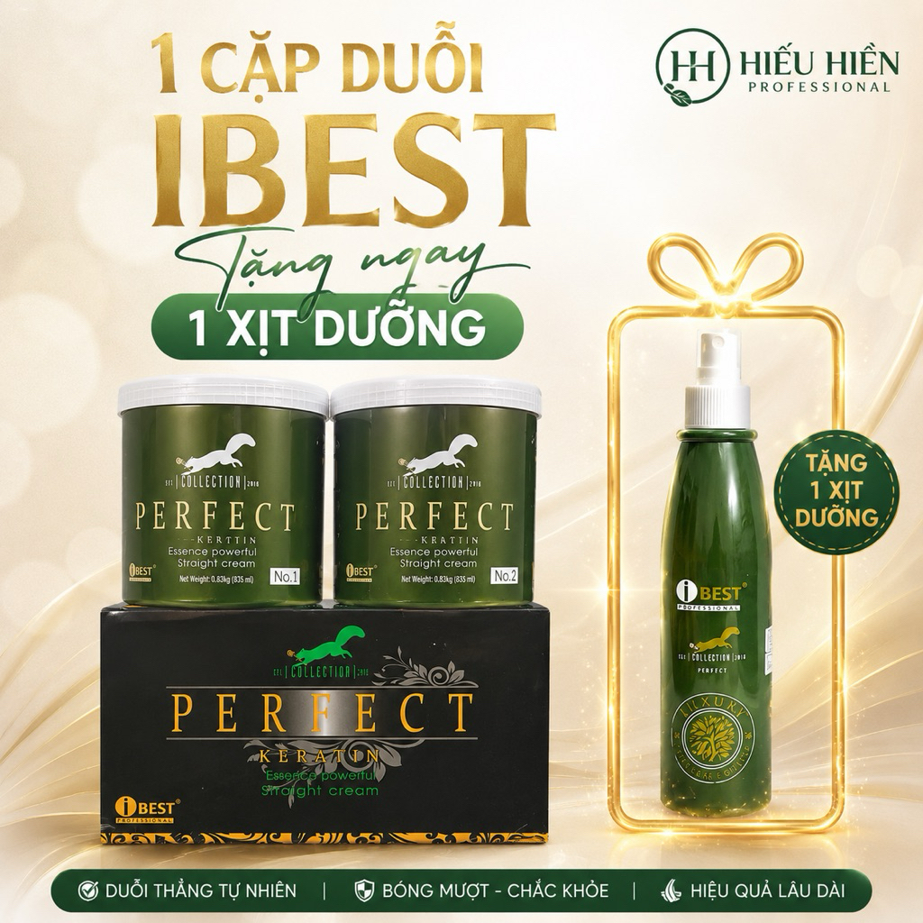 CẶP DUỖI IBEST PERFECT KERATIN - DUỖI KHỎE - TÓC BÓNG MƯỢT