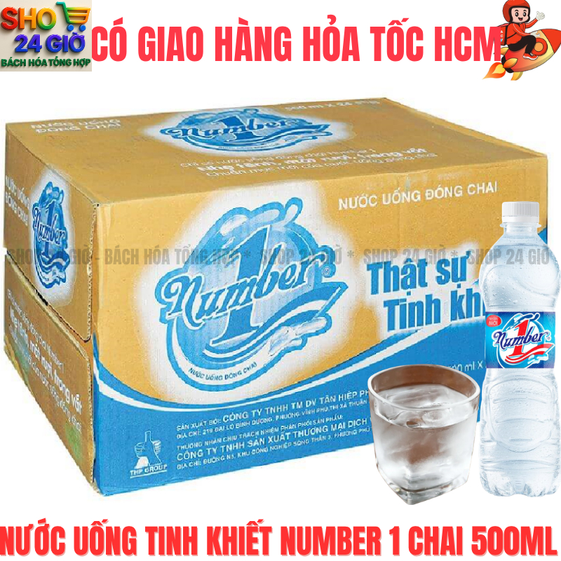 Nước Suối Number 1 - Thùng 24 Chai 500 ml