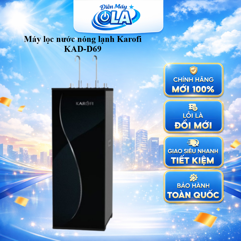 KAD-D69 - Máy lọc nước nóng lạnh Karofi 11 Lõi KAD-D69 - GIAO TOÀN QUỐC
