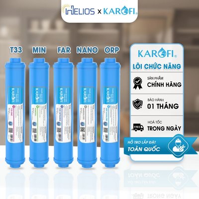 Bộ 5 Lõi Chức Năng Karofi 56789 Chính Hãng - T33 - Min - Far - Nano - ORP - Alkaline Thay Thế Máy RO
