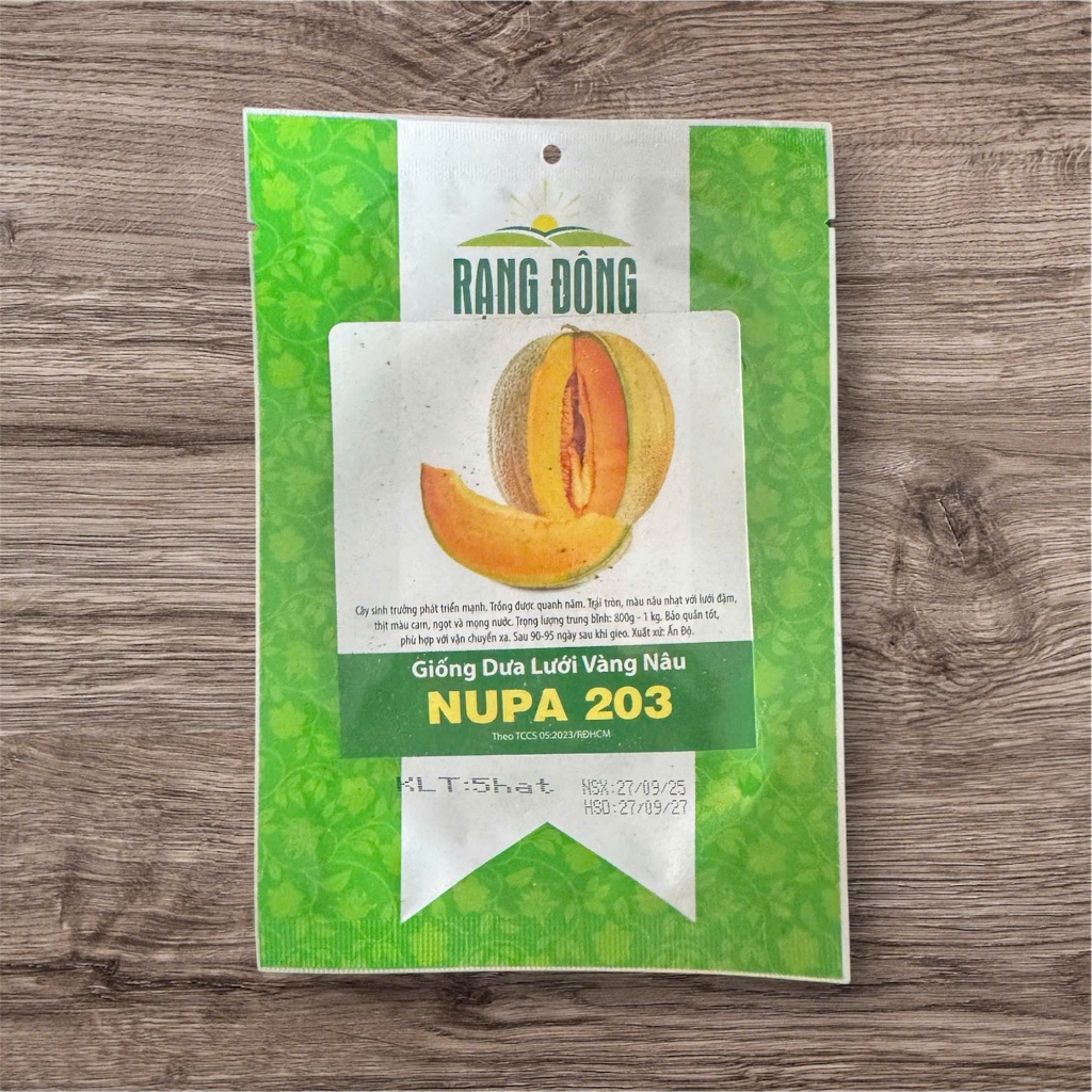 Hạt giống Dưa lưới vàng F1 NUPA 203 - Gói 5 hạt-Phương Thảo Garden
