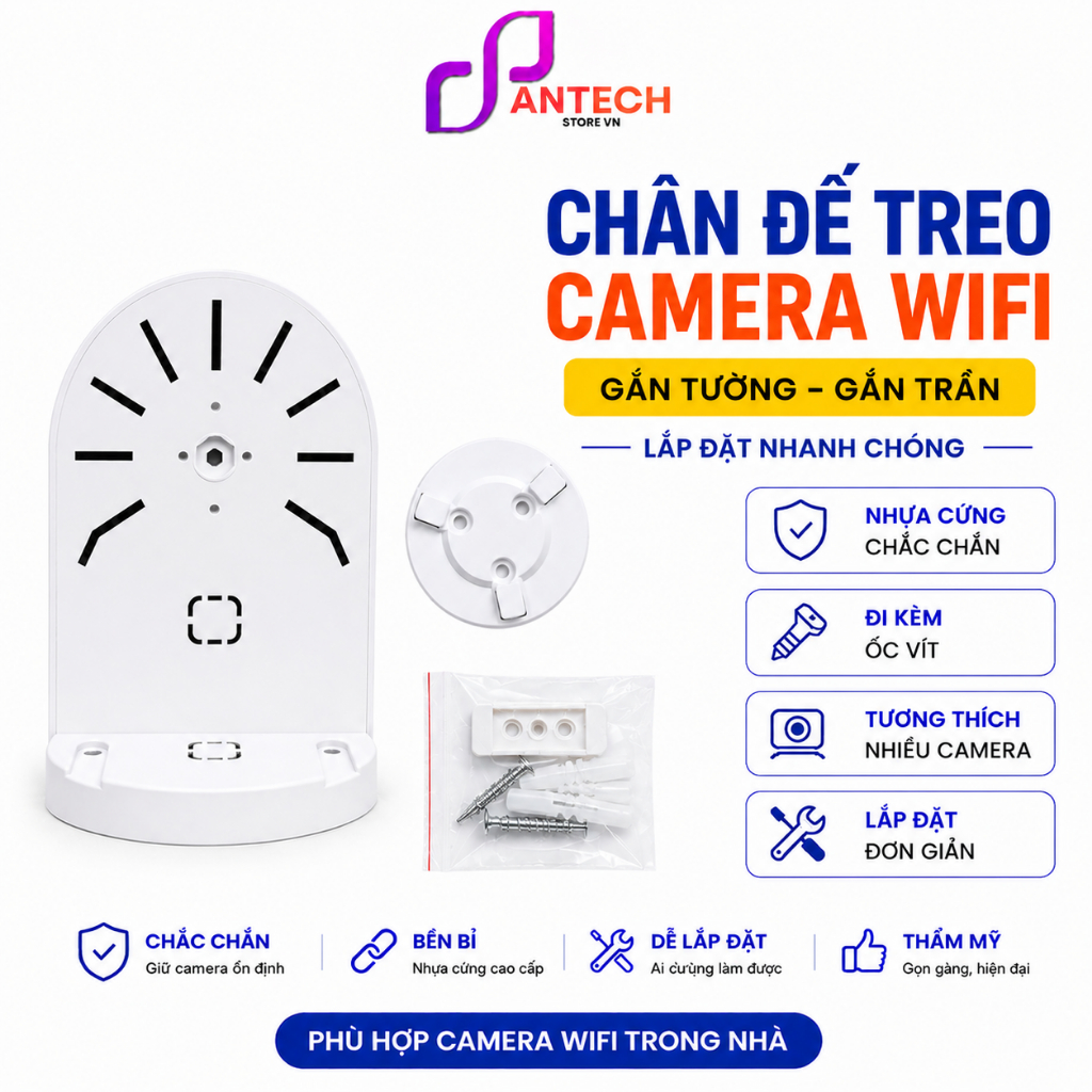 Chân Đế Gắn Camera Wifi EZVIZ IMOU Tenda Yoosee