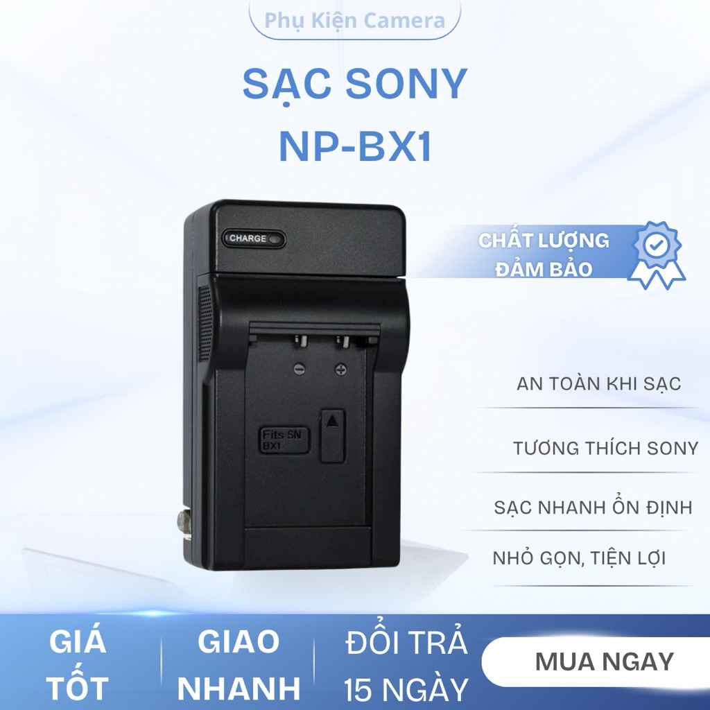 Combo Sạc Và Pin Sony NP-BX1 1350mAh Cho Máy Ảnh Sony CyberShot RX100 I II III IV V VII WX350 WX500 