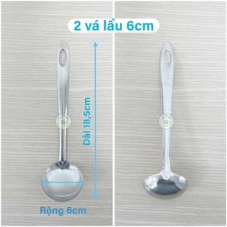 Combo 2 Vá lẩu 6cm inox (ngang 6cm x dài 18,5cm)