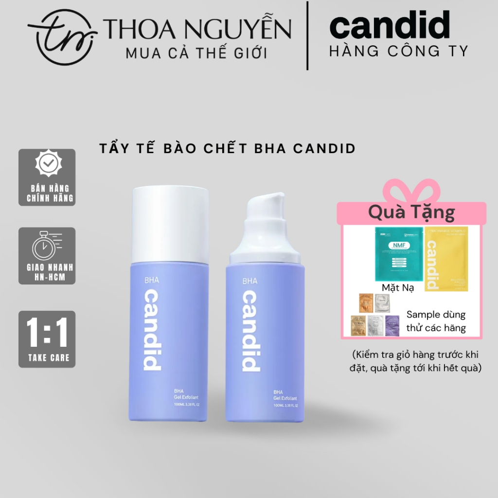 [Hàng công ty] Hoạt Chất BHA Tẩy Tế Bào Chết & Thông Thoáng Lỗ Chân Lông - CANDID BHA Gel Exfoliant 