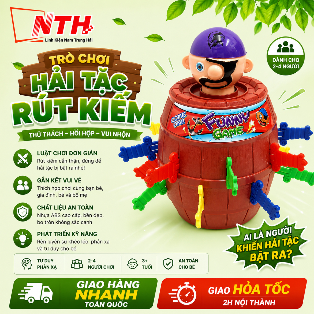 TRÒ CHƠI HẢI TẶC RÚT KIẾM
