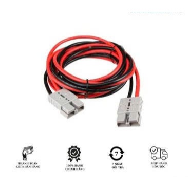 Đầu giắc kết nối acquy, jack cắm anderson 50A 600V chịu tải cho acquy, Xe nâng , UPS , năng lượng mặ