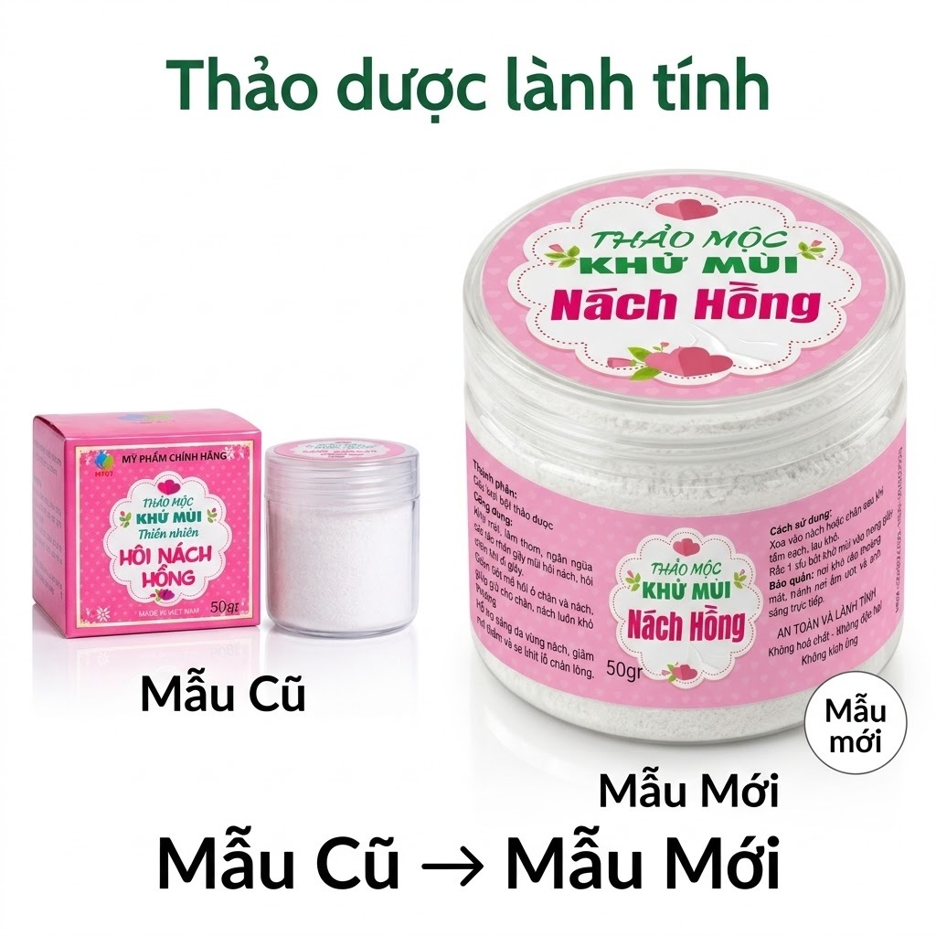 Thảo mộc khử mùi hôi nách hồng MPĐT khử mùi hôi nách hôi chân khử thâm nách se lỗ chân lông