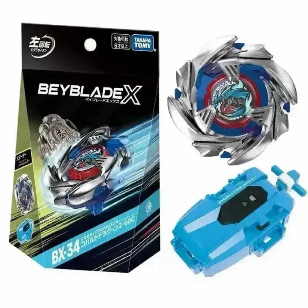 [Chính Hãng Takara Tomy] [2nd]Con Quay Beyblade X BX-34 Starter Cobalt Dragoon 2-60C