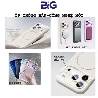 Ốp Lưng Chính Hãng BIG Chống Bẩn, Chống Sốc, Hỗ Trợ Sạc Không Dây Dùng Cho 13 đến 17PRomax