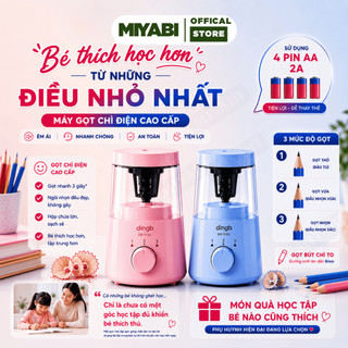 Máy gọt bút chì điện cao cấp 3 chế độ dùng 4 pin AA gọt chì tự động cho học sinh trẻ em cute