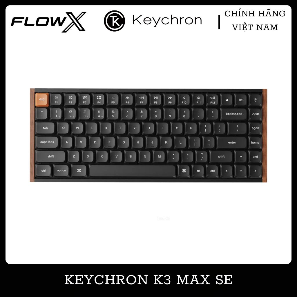 Bàn phím cơ không dây Keychron K3 Max SE (Special Edition) - Ultra slim | Hot swap | RGB | 2.4 GHz &