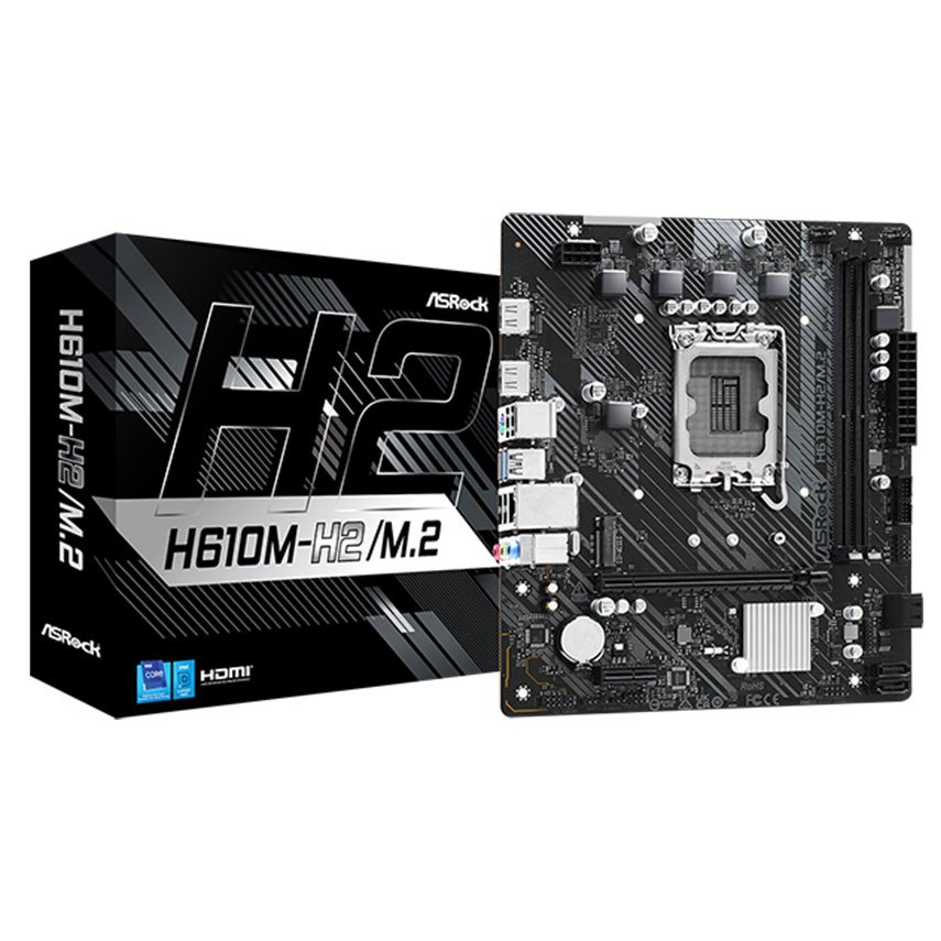Bo Mạch Chủ Mainboard Asrock H610M-H2/M.2 DDR4 | LGA 1700, M-ATX, 2 khe RAM | Mới, BH 36T