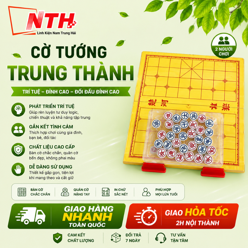 [SBS0] BỘ BÀN CỜ TƯỚNG CÓ BÀN CỜ