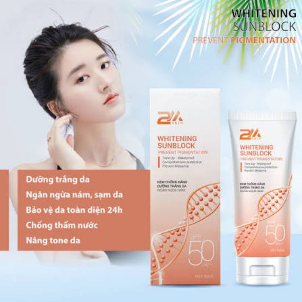 kem chống nắng ngừa nám 2mskin 60ml