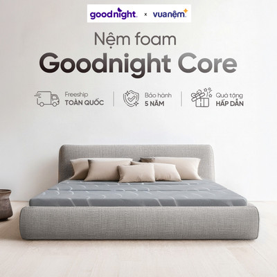 Nệm Gấp 3 Vua Nệm Goodnight Core (Akita) 8cm, Nệm Foam gấp gọn, đệm gấp gọn, đệm sinh viên